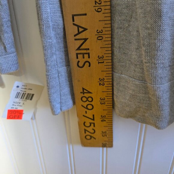 Renuar Womens Cowl Neck Tunic Whimsigoth Sweater Large Ombre Gradient Design New - Picture 8 of 8